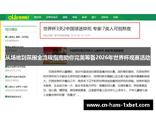 从场地到氛围全流程指南助你完美筹备2026年世界杯观赛活动